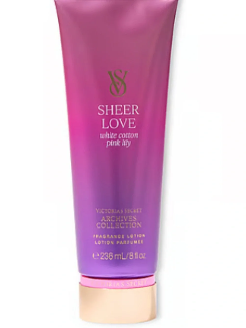 Victoria's Secret Sheer Love Fragrance Lotion - Pink to Purple Gradient